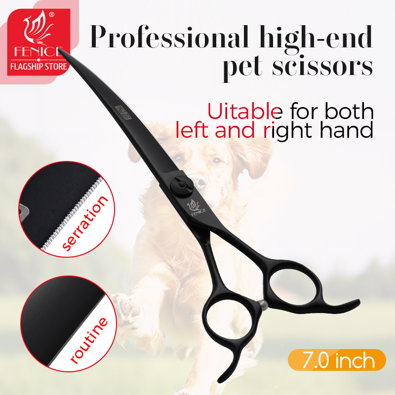 Grooming Scissors - Fenice Professional 7 İnç Kavisli Kesim