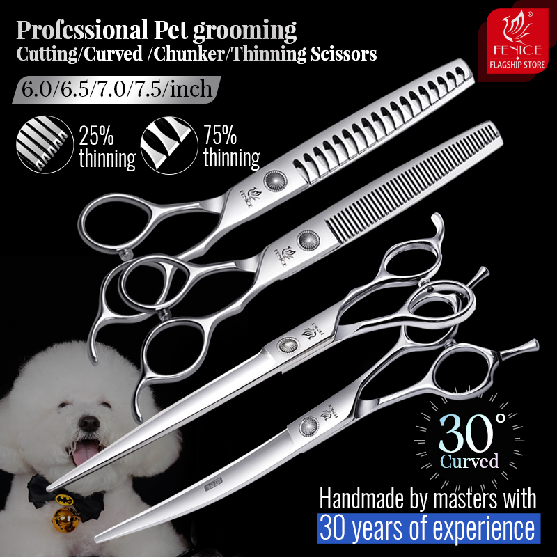 Grooming Scissors - Fenice 6//6.5/7/7.5 Inç Profesyonel Pet Köpekler