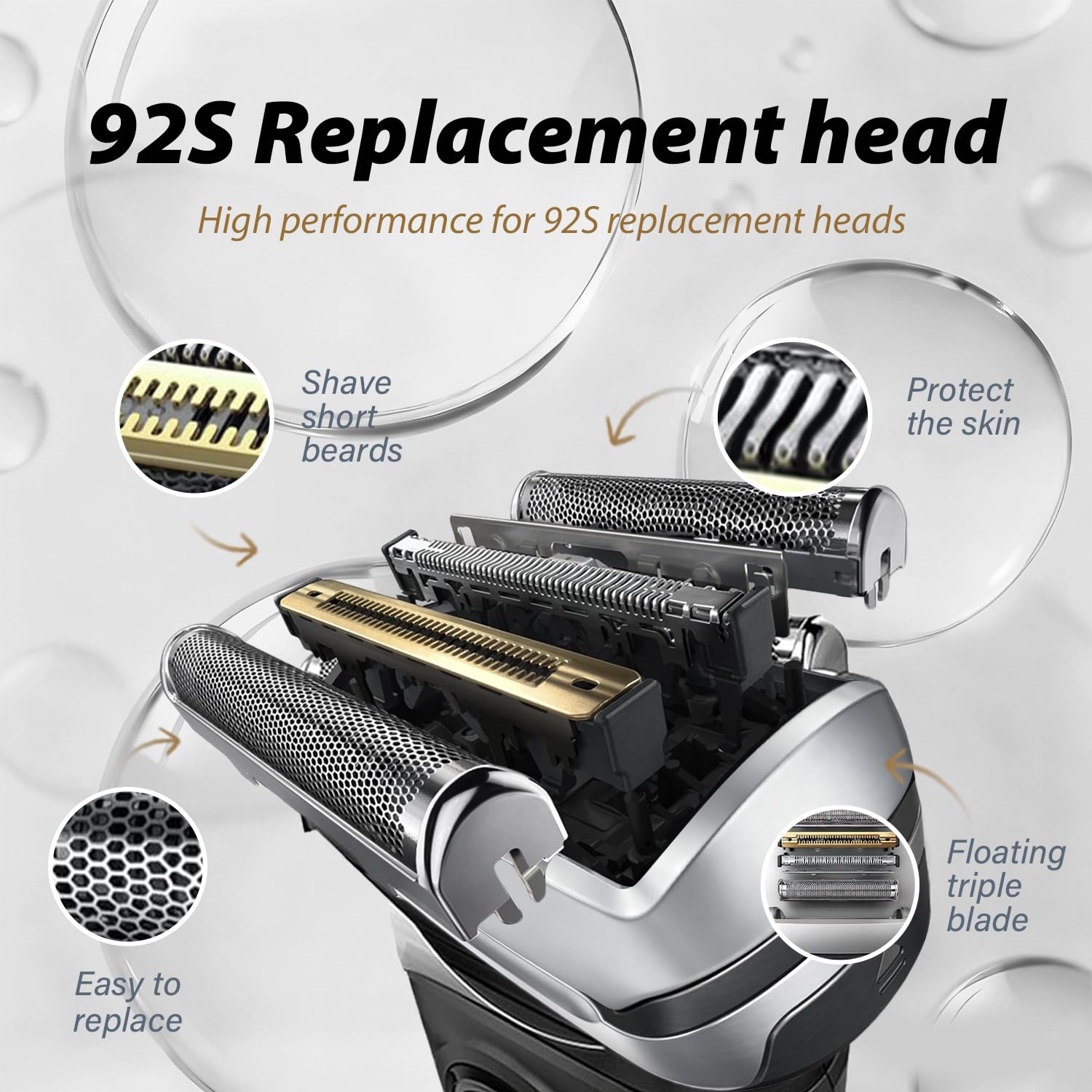 Yeni 92S Yedek Folyo Başlık, B - Electric Razor incelemesi ve fiyatı