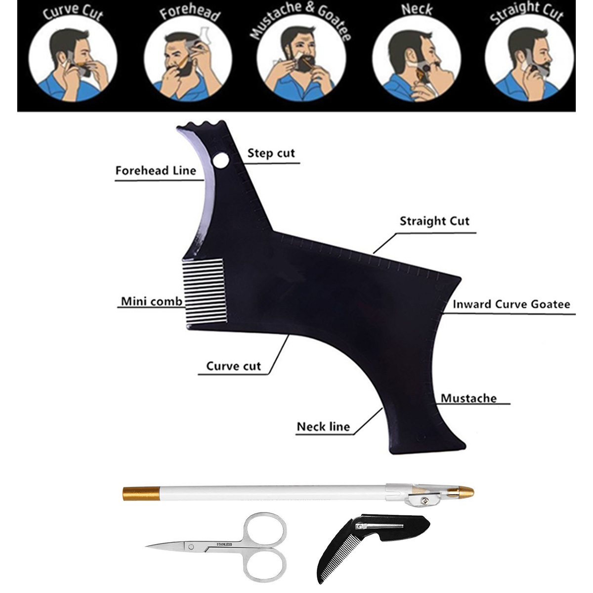 4 Parça Sakal Şekillendirme Se - Beard Trimmer incelemesi ve fiyatı