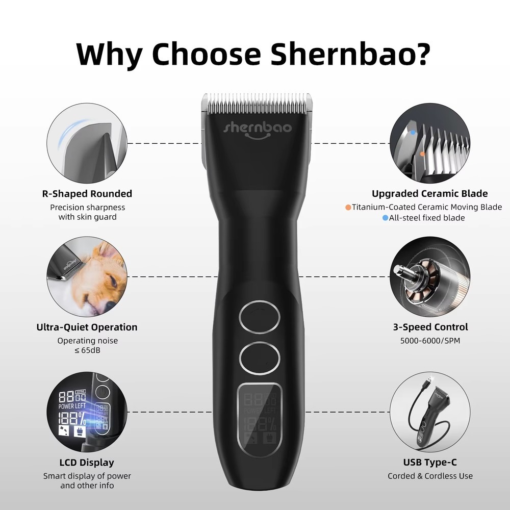 Shernbao PGC-880 D Serisi Kabl - Hair Clipper incelemesi ve fiyatı