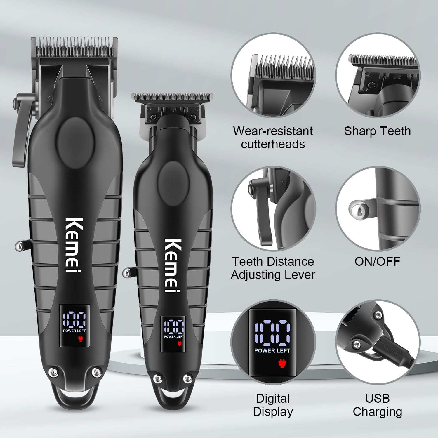 Erkekler için Kemei Saç Kesme  - Electric Shaver Rotary incelemesi ve fiyatı