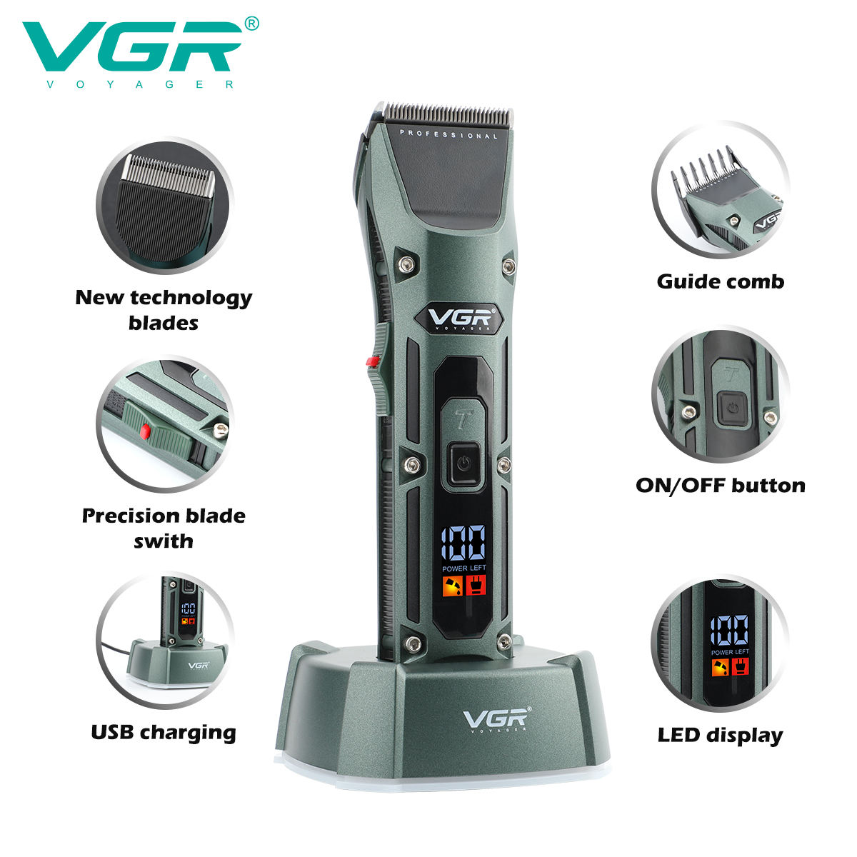 VGR V-696 Yeni metal Popüler S - Electric Shaver Rotary incelemesi ve fiyatı